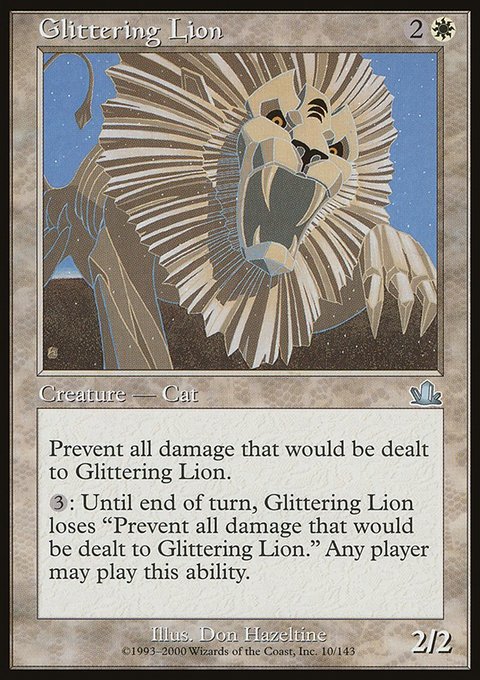 Glittering Lion, Prophecy #10, Magic: The Gathering card