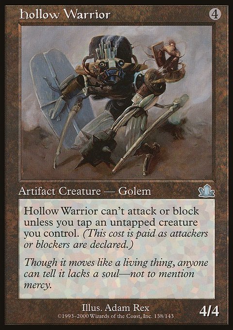 Hollow Warrior, Prophecy #138, Magic: The Gathering card