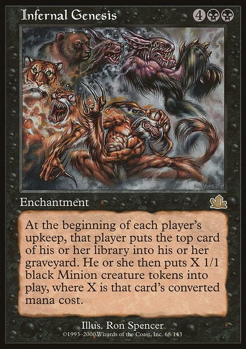 Infernal Genesis, Prophecy #68, Magic: The Gathering card