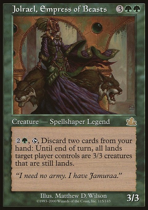Jolrael, Empress of Beasts, Prophecy #115, Magic: The Gathering card