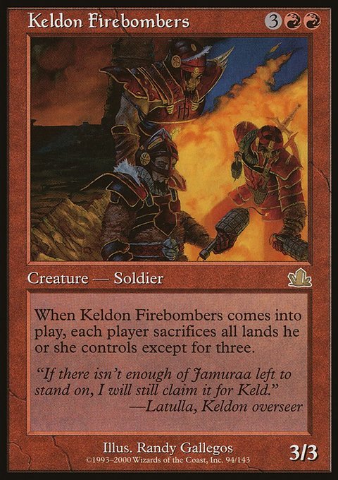 Keldon Firebombers, Prophecy #94, Magic: The Gathering card