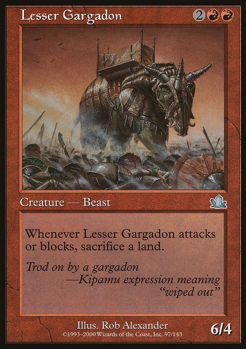 Lesser Gargadon, Prophecy #97, Magic: The Gathering card