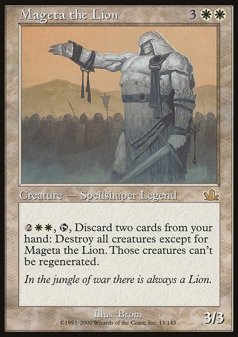 Mageta the Lion, Prophecy #13, Magic: The Gathering card