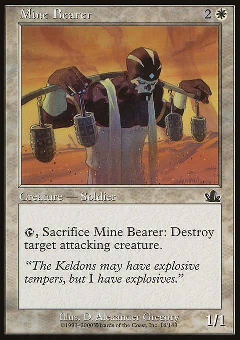 Mine Bearer, Prophecy #16, Magic: The Gathering card