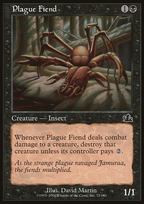 Plague Fiend, Prophecy #73, Magic: The Gathering card