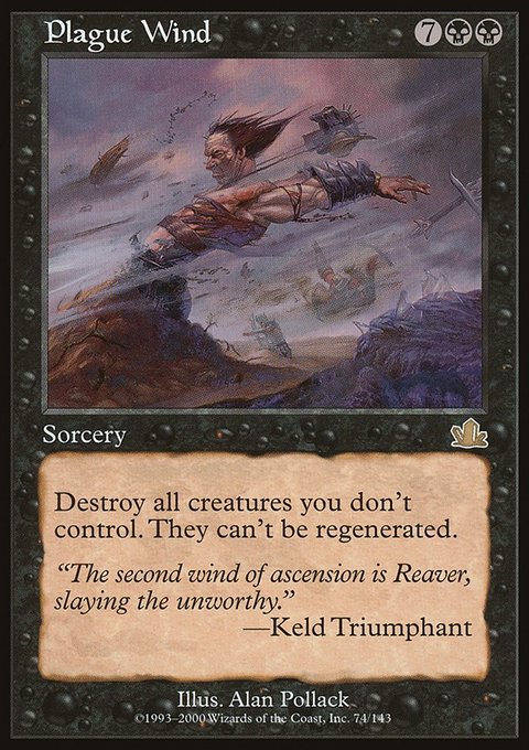 Plague Wind, Prophecy #74, Magic: The Gathering card