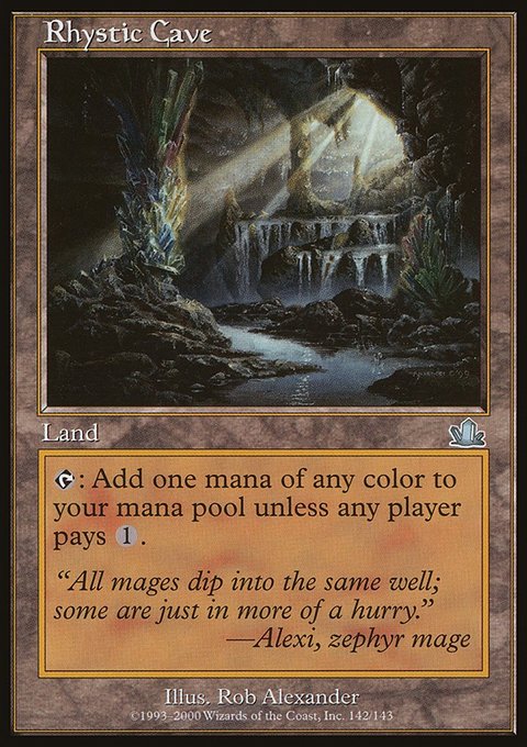 Rhystic Cave, Prophecy #142, Magic: The Gathering card