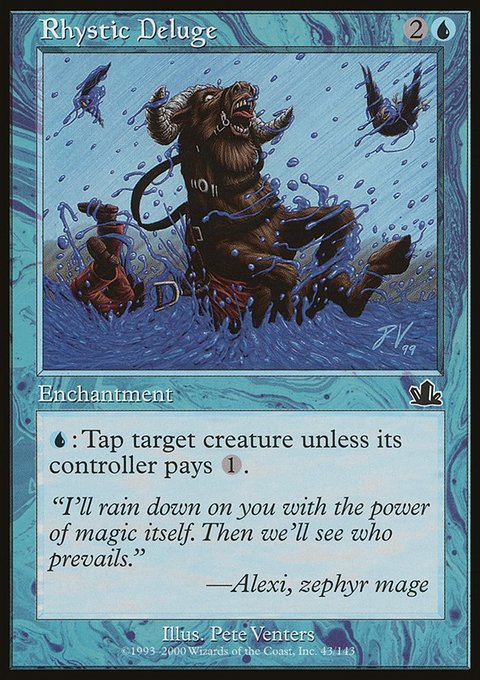 Rhystic Deluge, Prophecy #43, Magic: The Gathering card