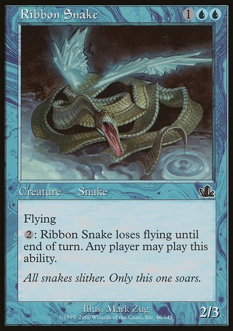 Ribbon Snake, Prophecy #46, Magic: The Gathering card