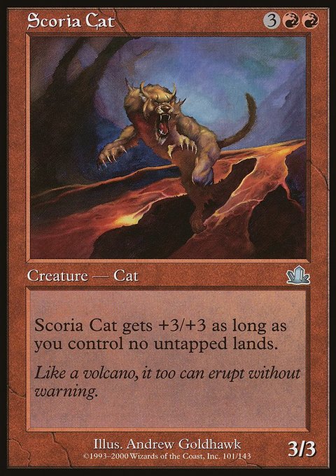 Scoria Cat, Prophecy #101, Magic: The Gathering card