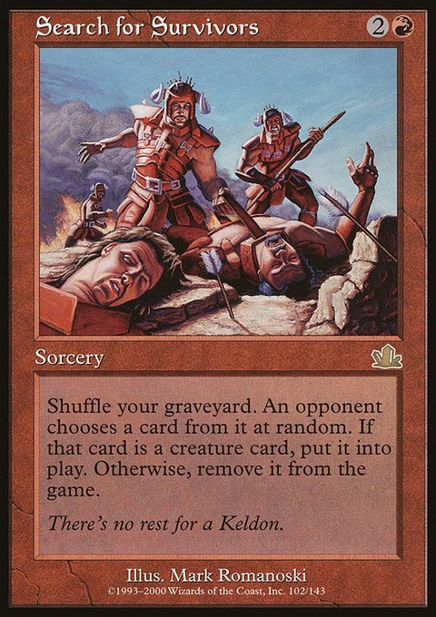 Search for Survivors, Prophecy #102, Magic: The Gathering card