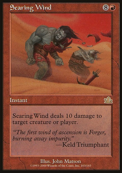 Searing Wind, Prophecy #103, Magic: The Gathering card