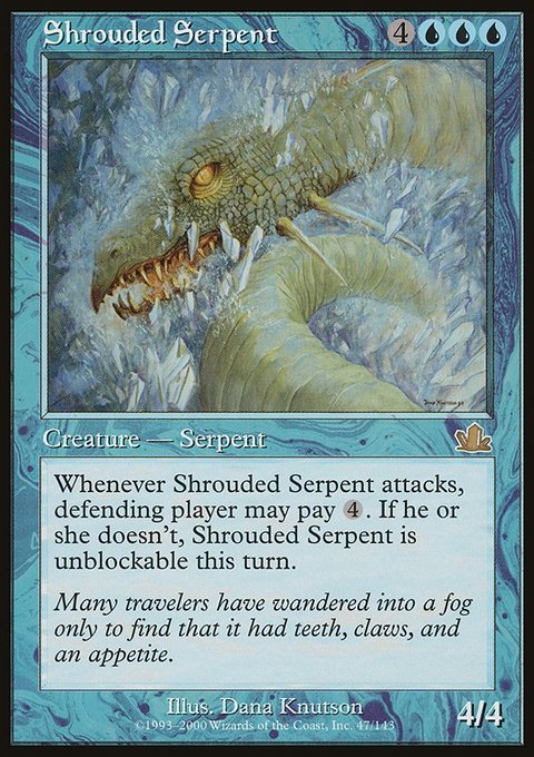 Shrouded Serpent, Prophecy #47, Magic: The Gathering card