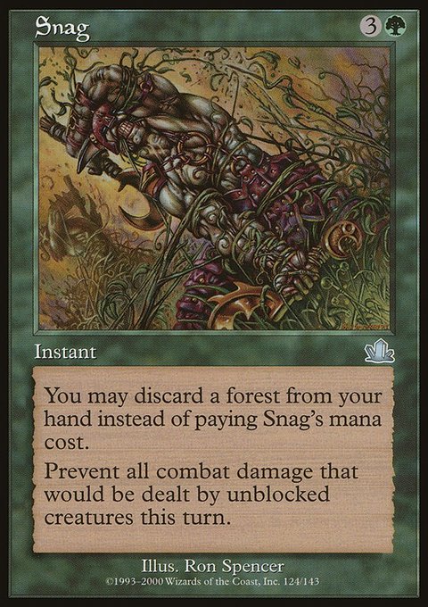 Snag, Prophecy #124, Magic: The Gathering card