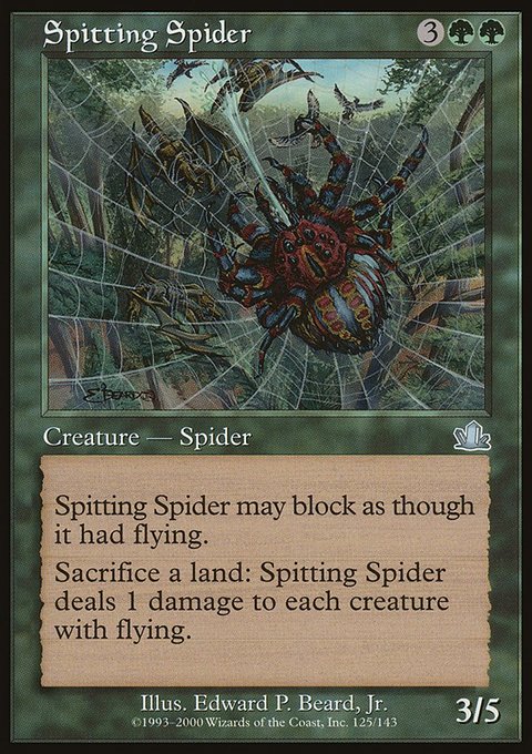 Spitting Spider, Prophecy #125, Magic: The Gathering card