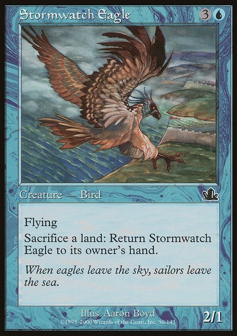 Stormwatch Eagle, Prophecy #50, Magic: The Gathering card