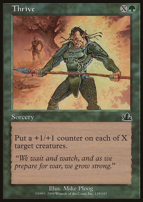 Thrive, Prophecy #129, Magic: The Gathering card