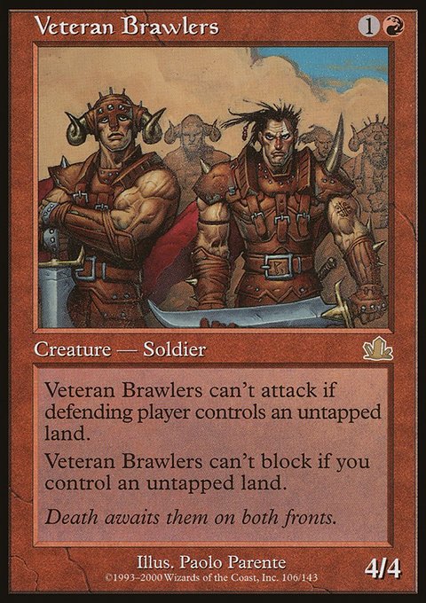 Veteran Brawlers, Prophecy #106, Magic: The Gathering card