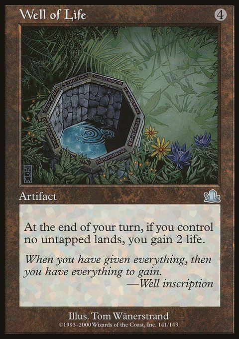 Well of Life, Prophecy #141, Magic: The Gathering card