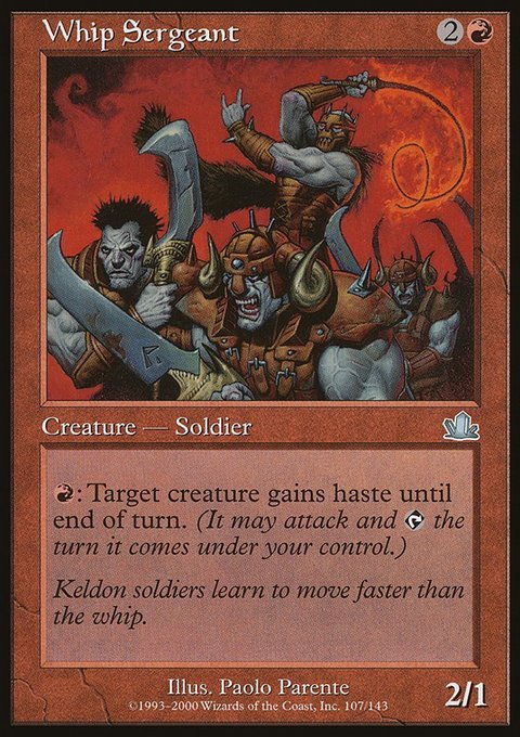 Whip Sergeant, Prophecy #107, Magic: The Gathering card