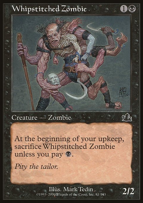 Whipstitched Zombie, Prophecy #81, Magic: The Gathering card