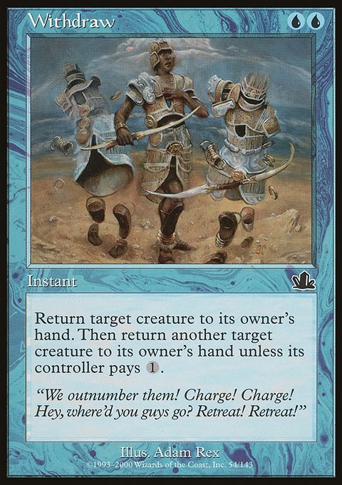 Withdraw, Prophecy #54, Magic: The Gathering card