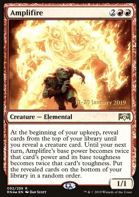 Amplifire, Ravnica Allegiance Promos #92s, Magic: The Gathering card