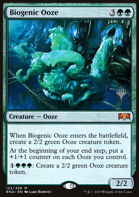 Biogenic Ooze, Ravnica Allegiance Promos #122p, Magic: The Gathering card