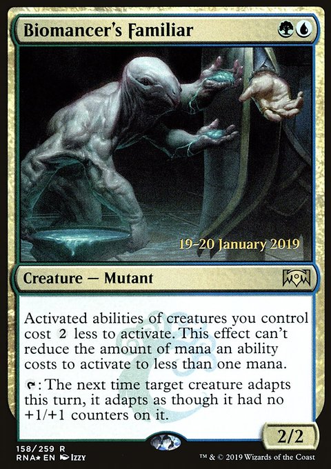 Biomancer's Familiar, Ravnica Allegiance Promos #158s, Magic: The Gathering card