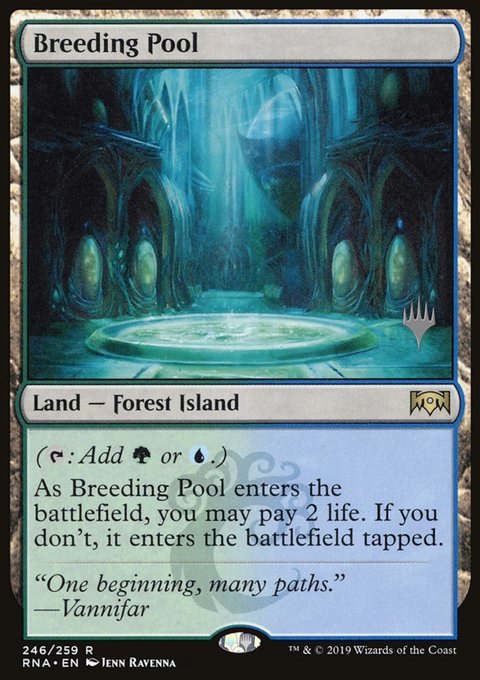 Breeding Pool, Ravnica Allegiance Promos #246p, Magic: The Gathering card