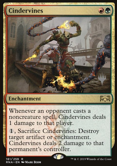 Cindervines, Ravnica Allegiance Promos #161p, Magic: The Gathering card