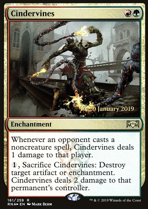 Cindervines, Ravnica Allegiance Promos #161s, Magic: The Gathering card