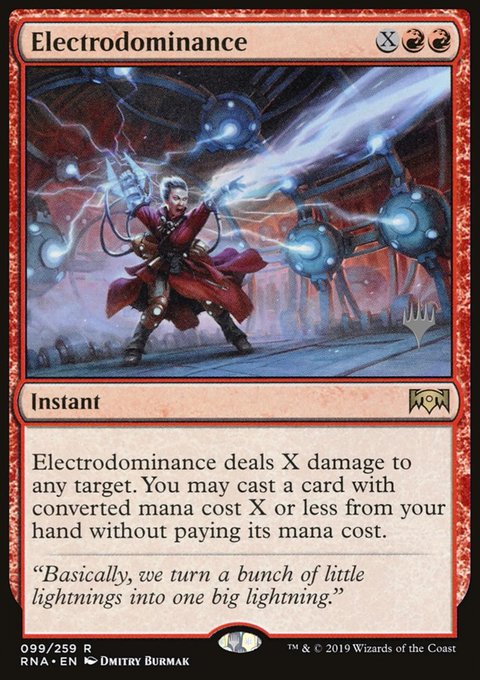 Electrodominance, Ravnica Allegiance Promos #99p, Magic: The Gathering card