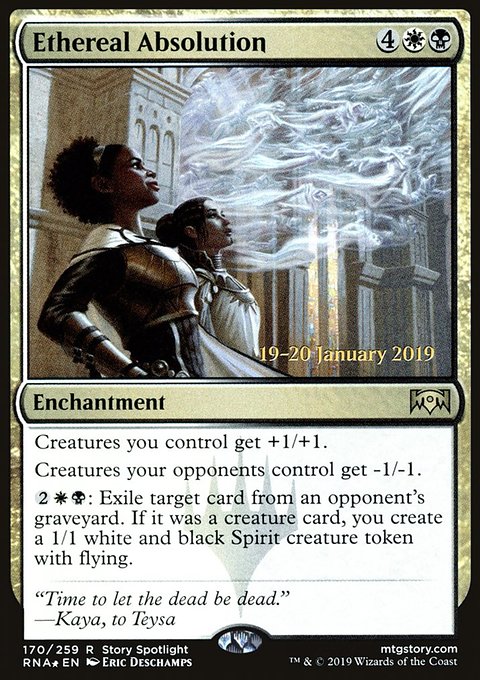 Ethereal Absolution, Ravnica Allegiance Promos #170s, Magic: The Gathering card