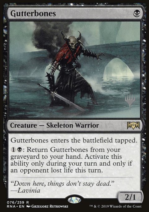 Gutterbones, Ravnica Allegiance Promos #76p, Magic: The Gathering card
