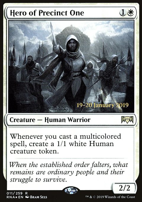 Hero of Precinct One, Ravnica Allegiance Promos #11s, Magic: The Gathering card