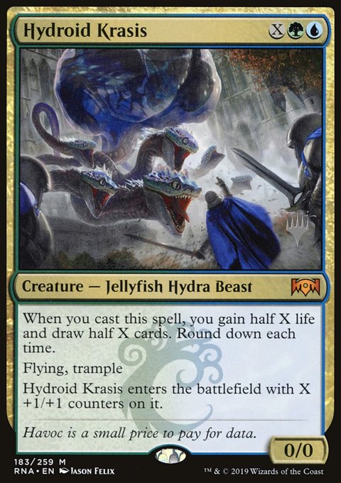 Hydroid Krasis, Ravnica Allegiance Promos #183p, Magic: The Gathering card