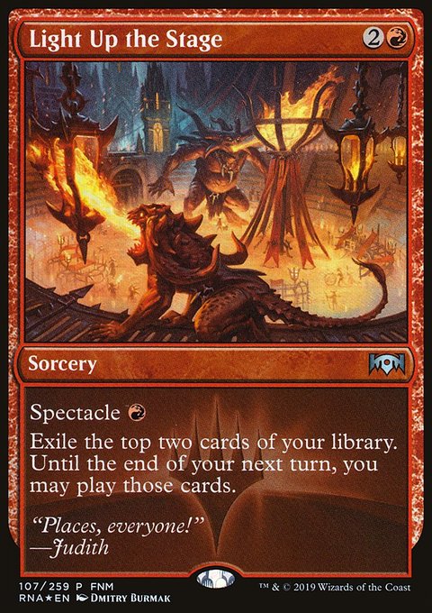 Light Up the Stage, Ravnica Allegiance Promos #107, Magic: The Gathering card
