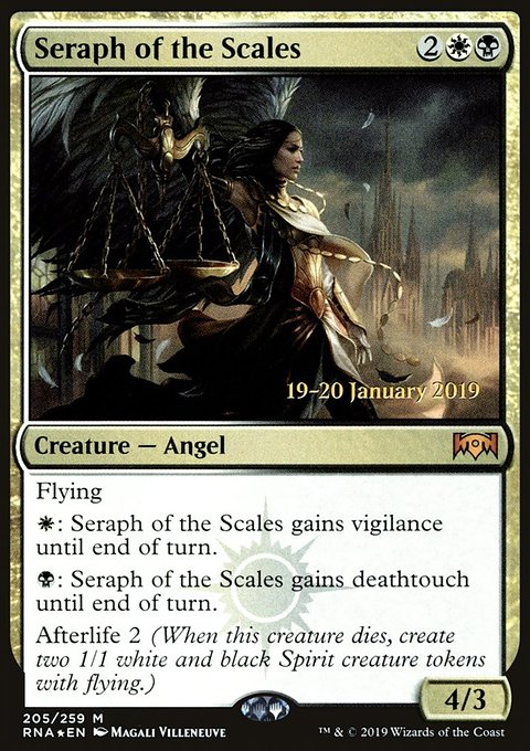 Seraph of the Scales, Ravnica Allegiance Promos #205s, Magic: The Gathering card