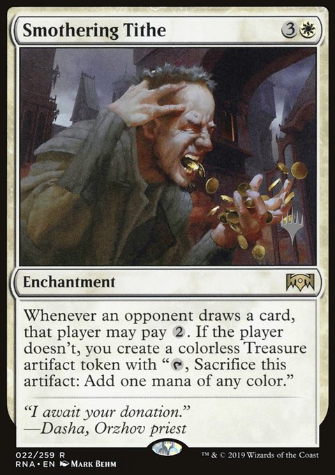 Smothering Tithe, Ravnica Allegiance Promos #22p, Magic: The Gathering card