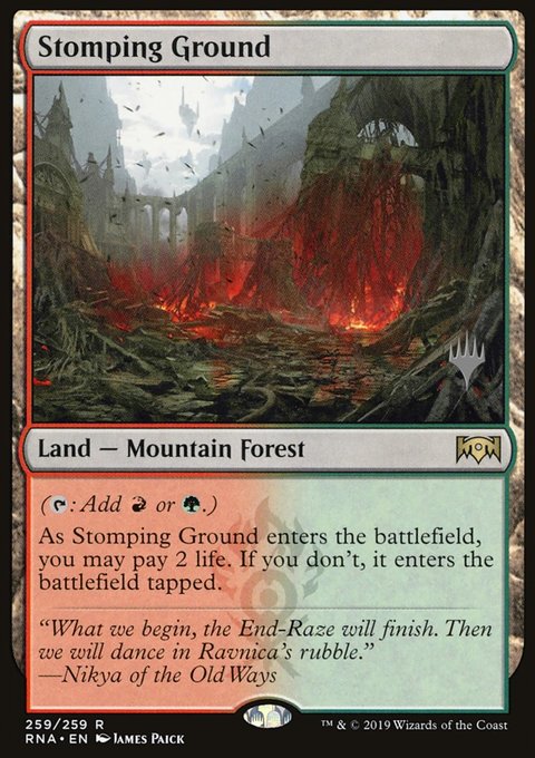 Stomping Ground, Ravnica Allegiance Promos #259p, Magic: The Gathering card