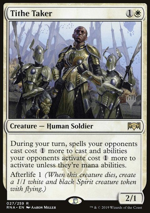 Tithe Taker, Ravnica Allegiance Promos #27p, Magic: The Gathering card