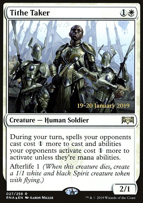 Tithe Taker, Ravnica Allegiance Promos #27s, Magic: The Gathering card