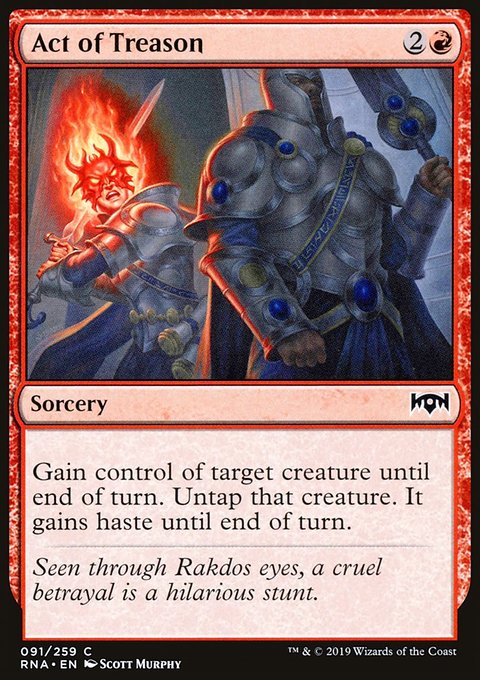 Act of Treason, Ravnica Allegiance #91, Magic: The Gathering card