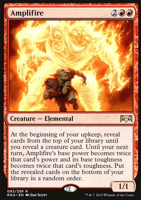 Amplifire, Ravnica Allegiance #92, Magic: The Gathering card