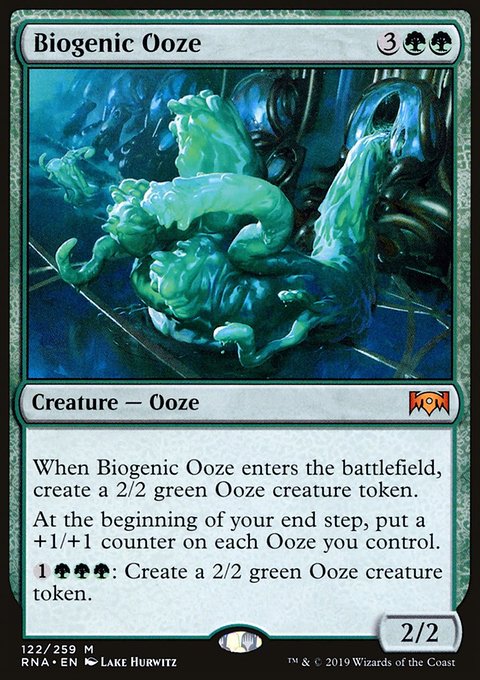 Biogenic Ooze, Ravnica Allegiance #122, Magic: The Gathering card