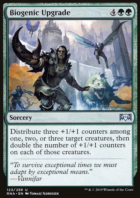 Biogenic Upgrade, Ravnica Allegiance #123, Magic: The Gathering card