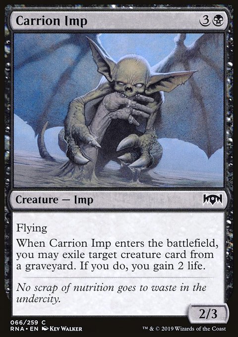 Carrion Imp, Ravnica Allegiance #66, Magic: The Gathering card