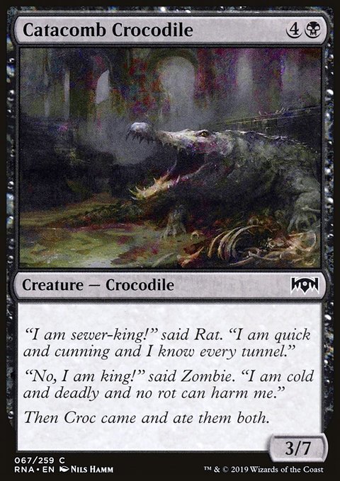 Catacomb Crocodile, Ravnica Allegiance #67, Magic: The Gathering card