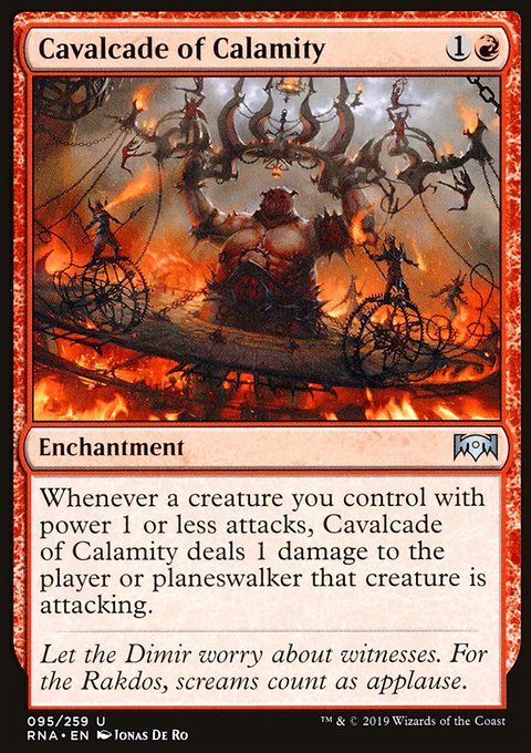 Cavalcade of Calamity, Ravnica Allegiance #95, Magic: The Gathering card